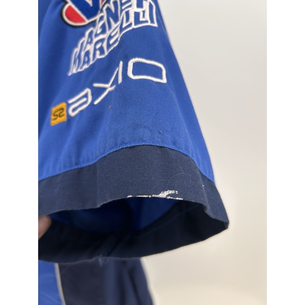 JH Design Yamaha Racing Pit Crew Button Up Shirt XL Embroidered Emblems - Picture 8 of 16